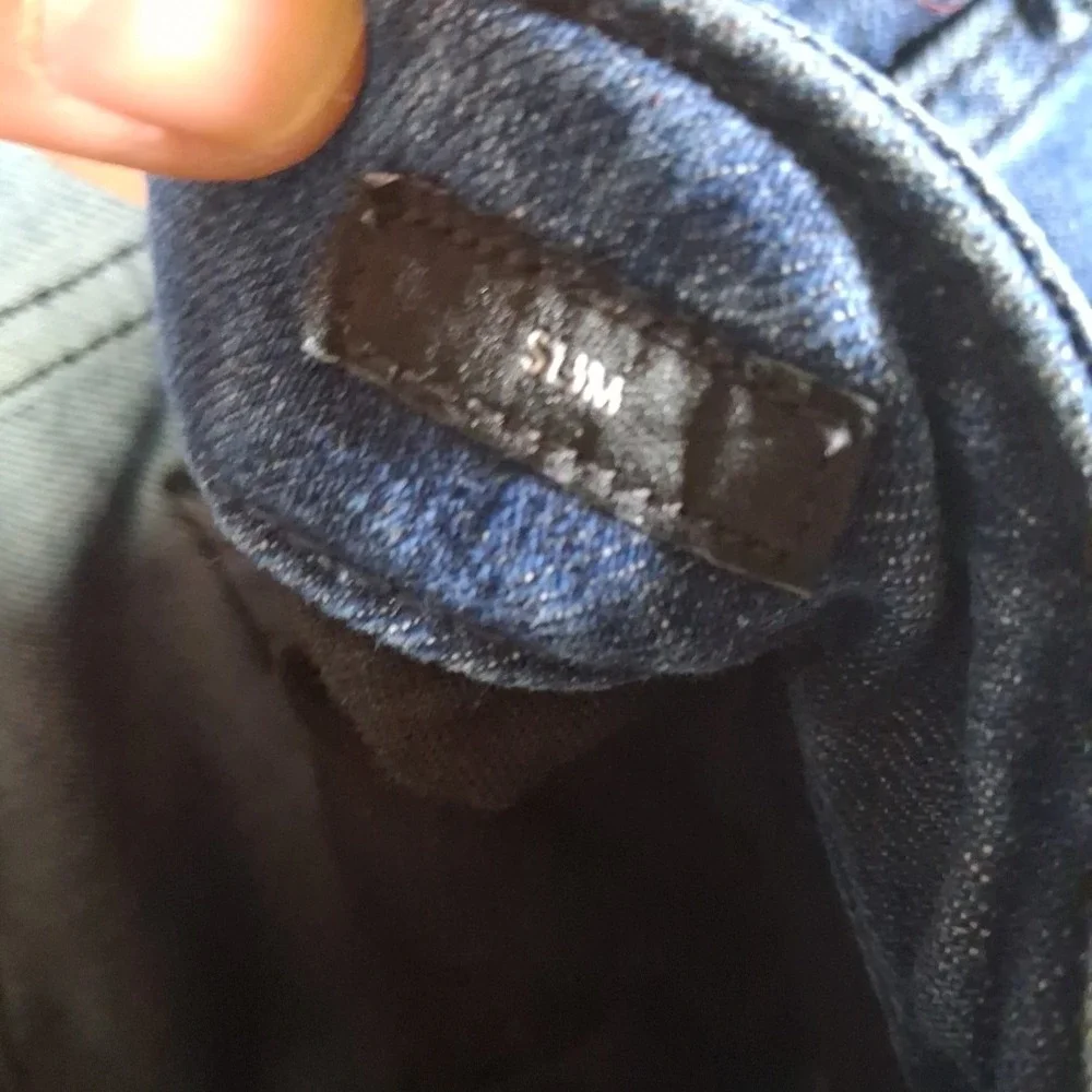 Mens Bonobos Premium 4 Way Stretch Slim Fit Jeans Size 32x34 Dark Blue Wash